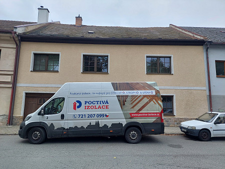 Izolace stropu patrového rodinného domu v Březové nad Svitavou